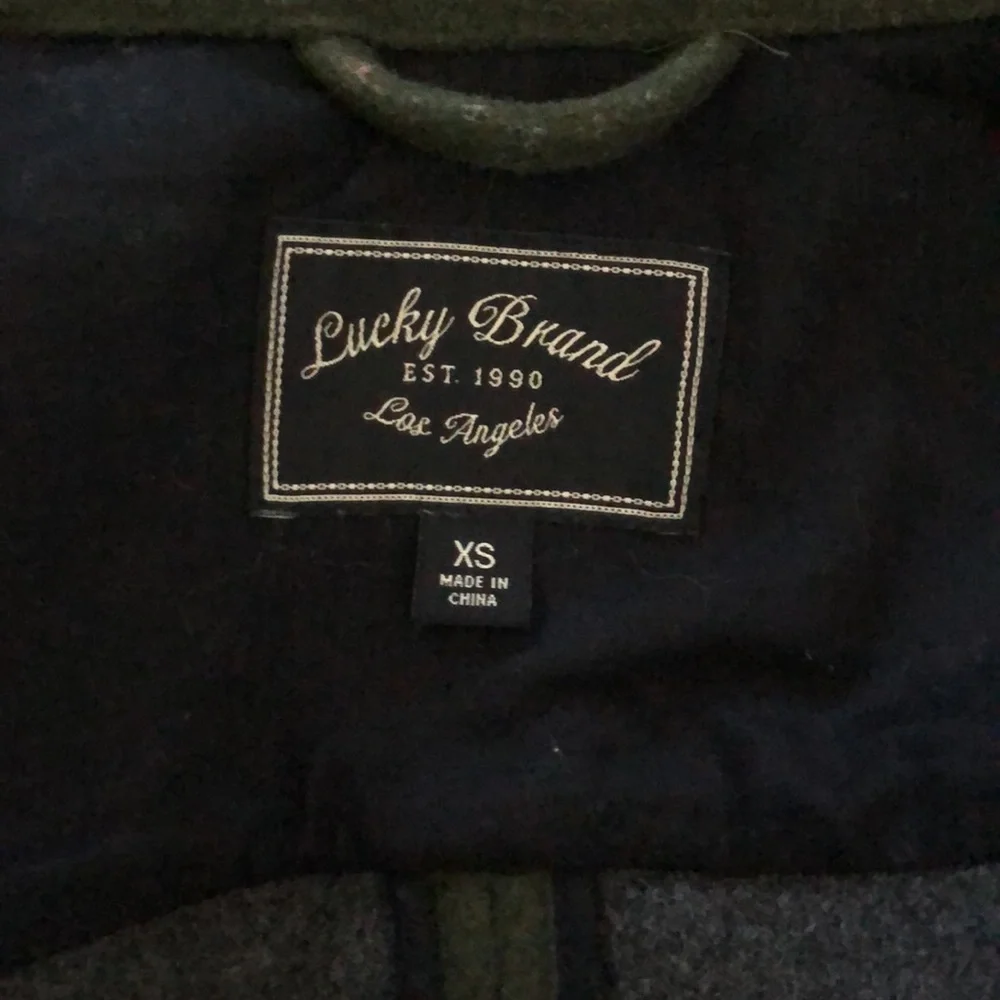 Lucky Brand Olive Green Military Style Field Jacket Wool Blend - Picture 6 of 15